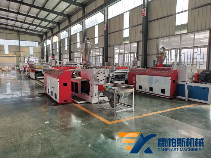 WPC skinning foam board production line,PP-PC hollow grid board production line-Qingdao Canplast Machinery Co., Ltd 