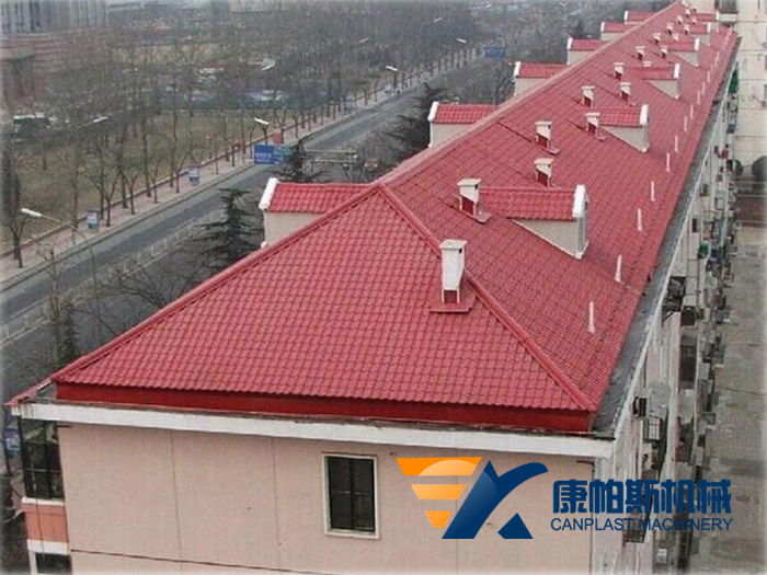 PVC glazed tile production line