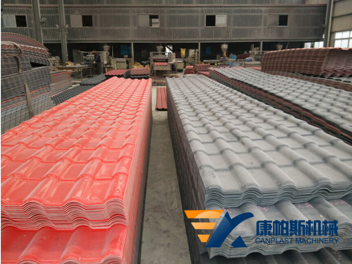 PVC glazed tile production line